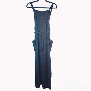 J. MATISSE Dark Green/Navy Plaid Cotton Apron Dress